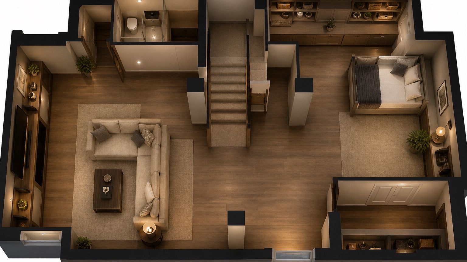 ai basement floor plan design finished concept for below-grade remodel risk checklist