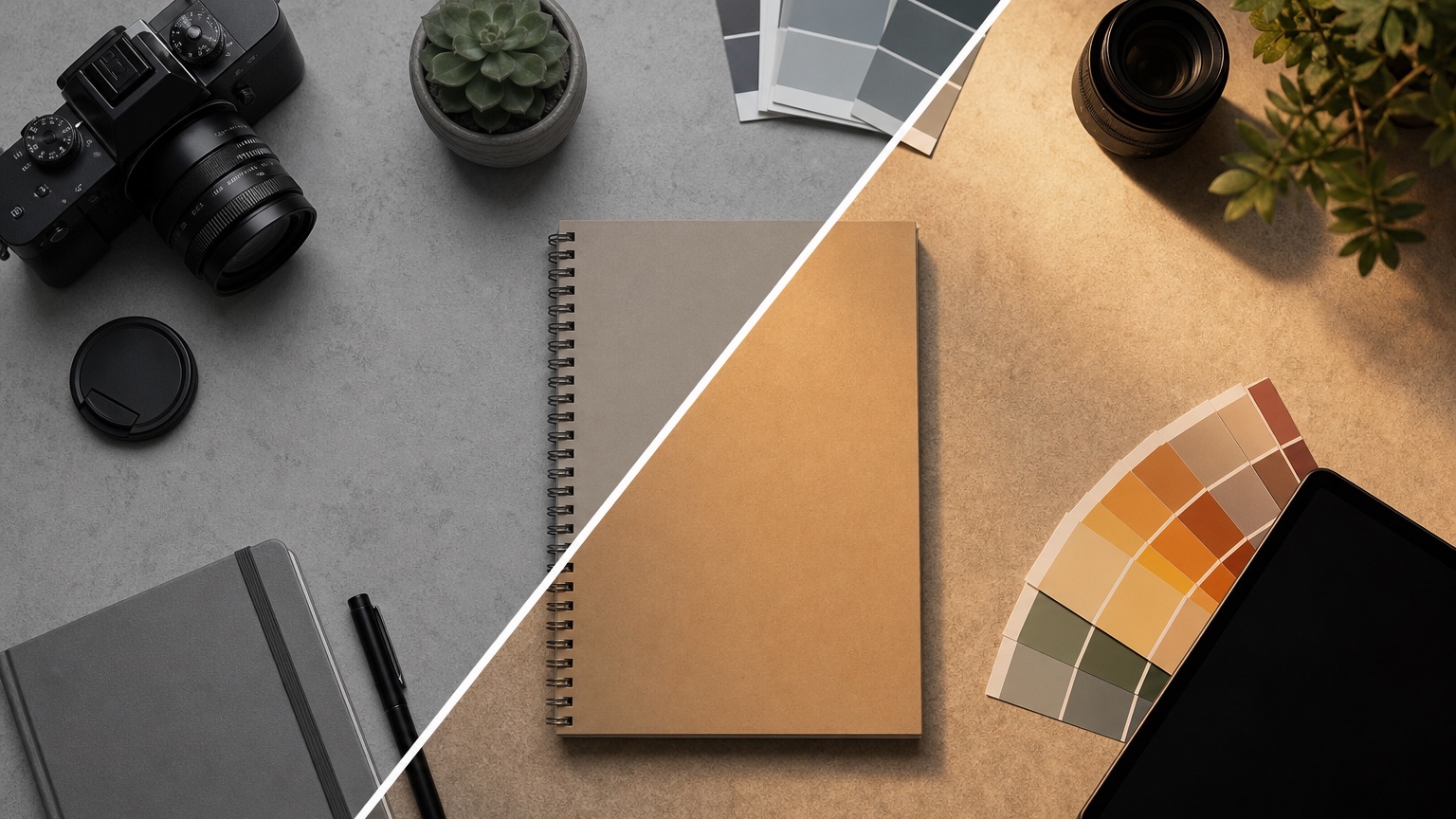 AI Before and After Social Posts for Visual Transformation Content split comparison review