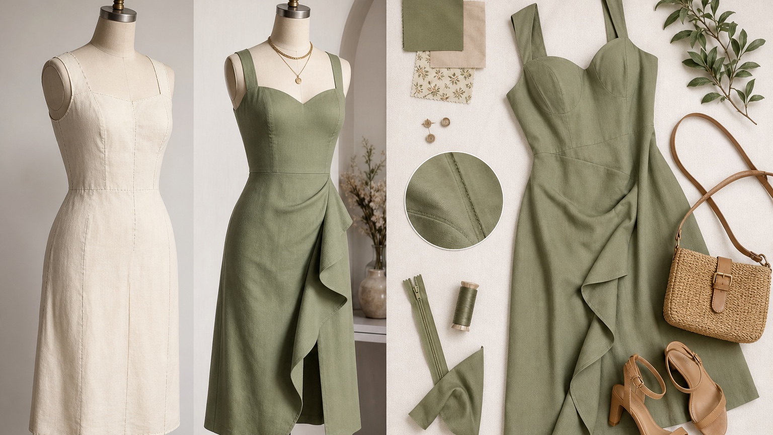 AI Ecommerce Clothing Photos for Small Fashion Stores split detail comparison