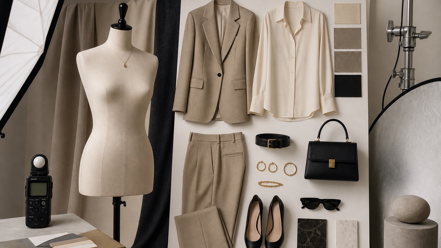 AI Fashion Photoshoot Ideas Without a Studio split detail comparison