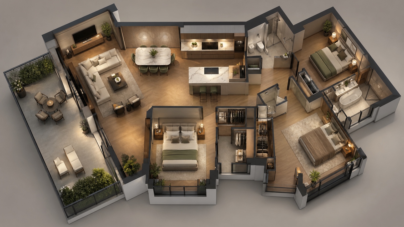 ai floor plan rendering concept image for drafter-ready presentation board
