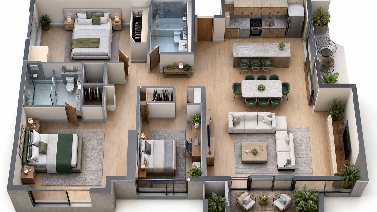ai floor plan with furniture finished concept for furniture-fit explainer for buyers and owners