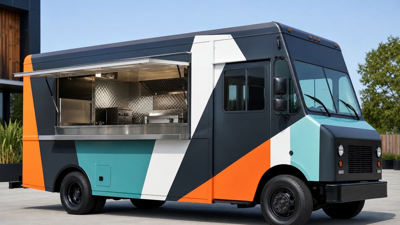 AI Food Truck Design Generator for Wraps and Branding finished concept