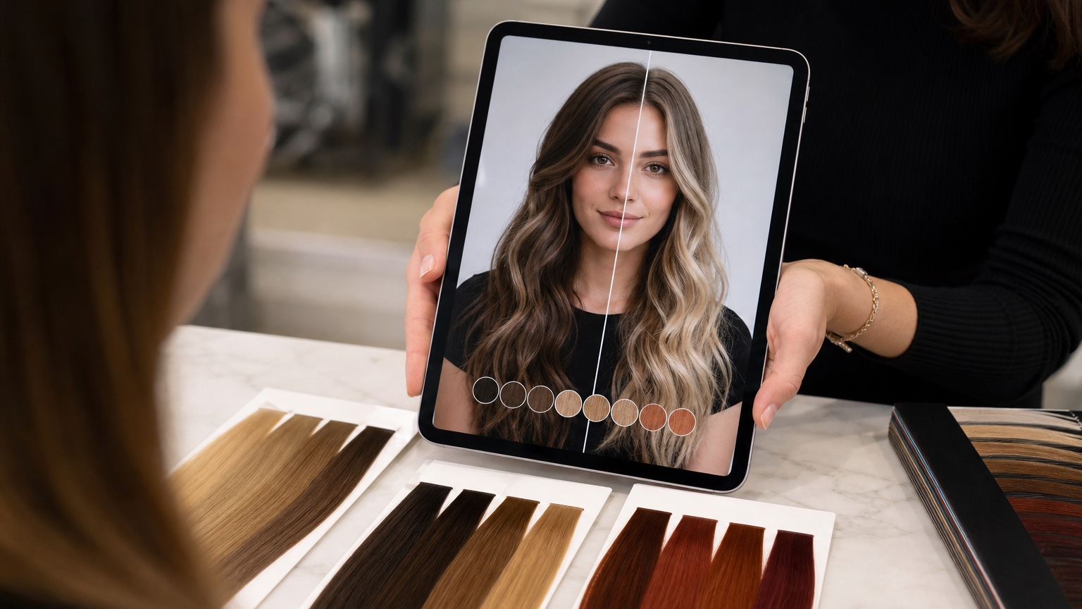 Ai Hair Color Changer finished result