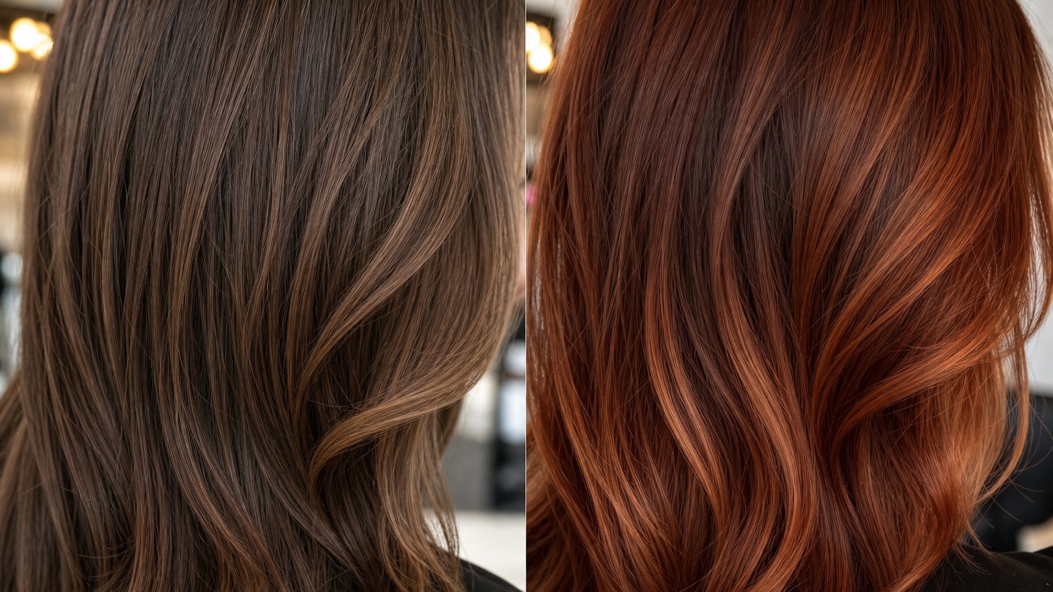 Ai Hair Color Changer split detail comparison