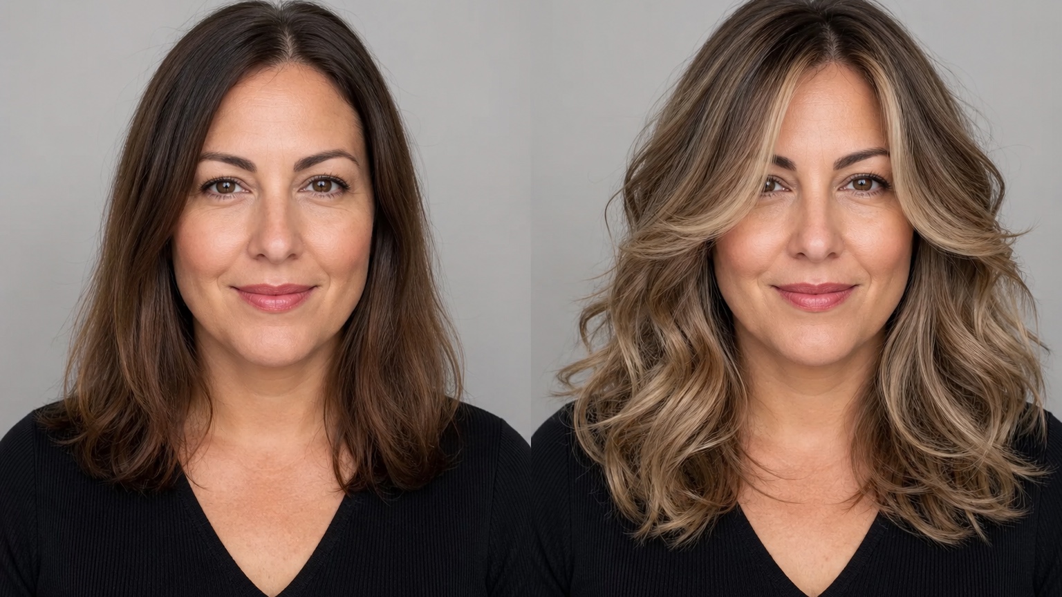 AI Hair Makeover: Generate Before and After Hair Ideas side-by-side comparison