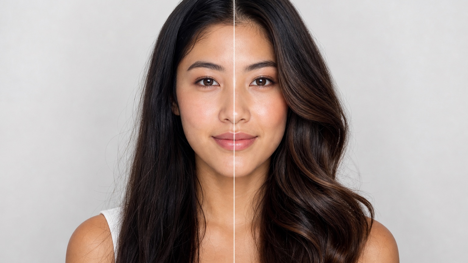 AI Hairstyle Ideas for Photoshoots and Personal Branding split comparison detail