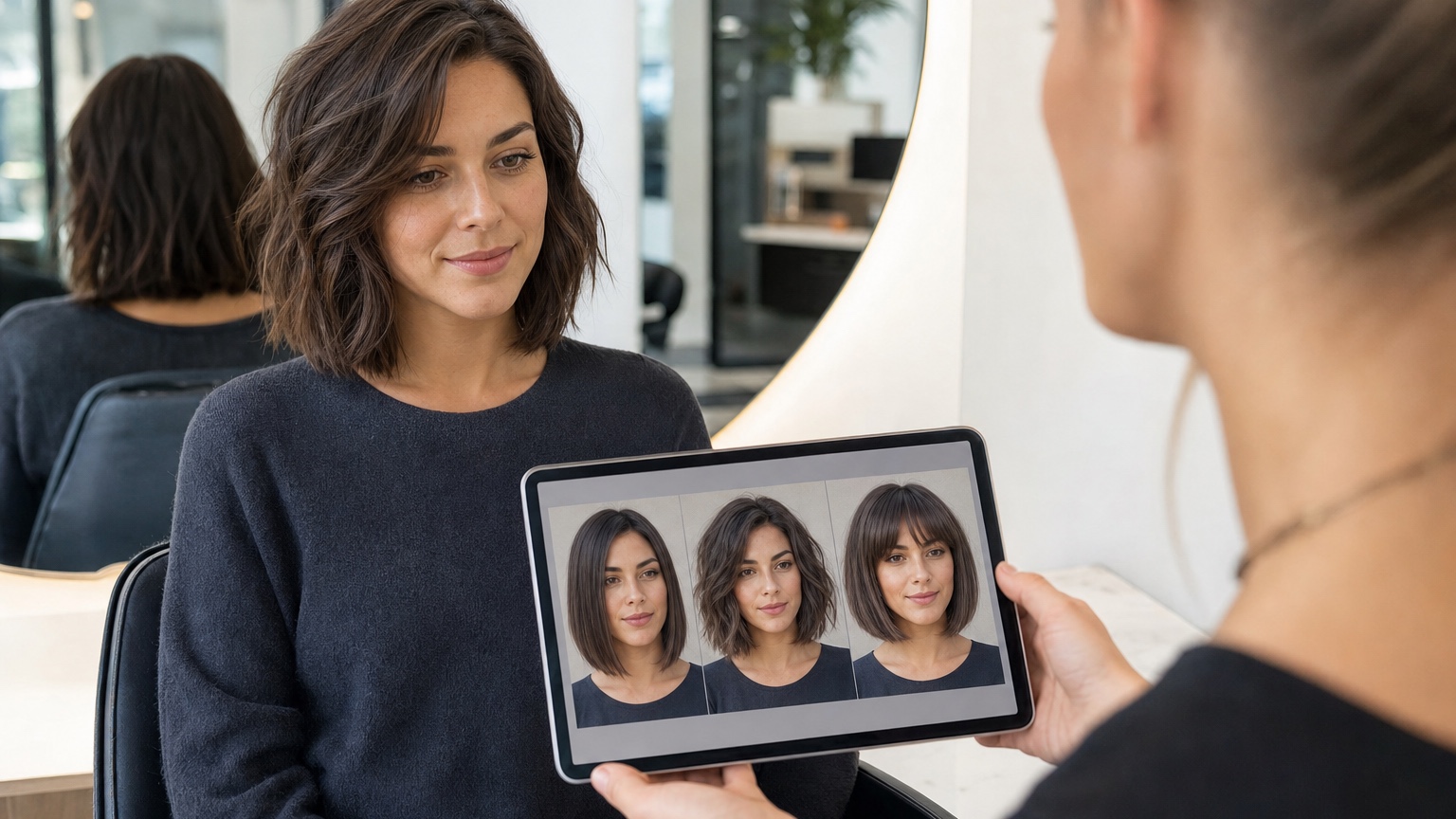 Ai Hairstyle Generator From Photo finished result
