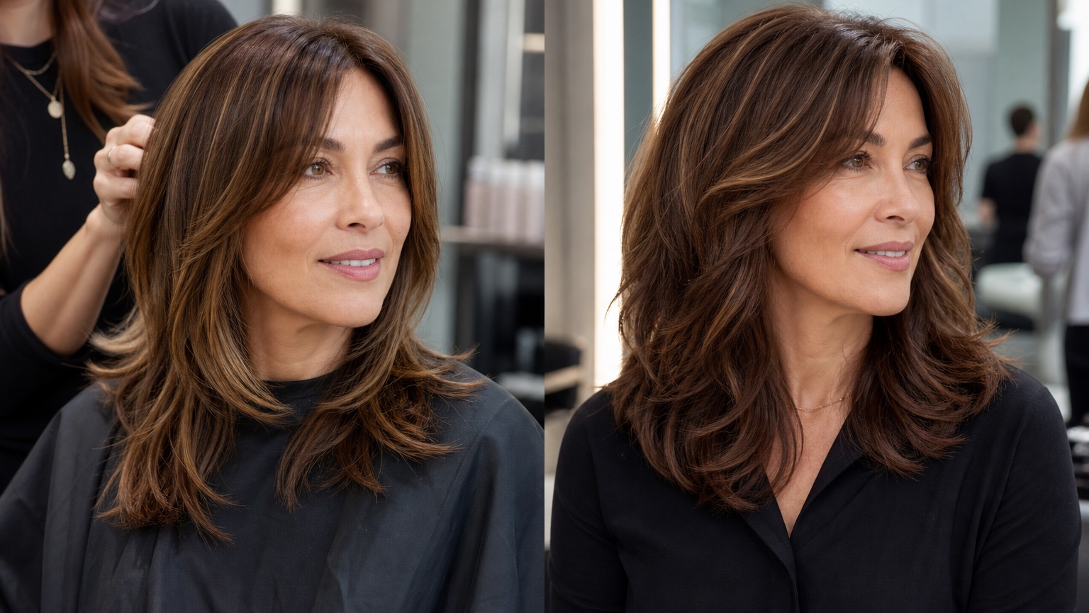 Ai Hairstyle Generator From Photo split detail comparison