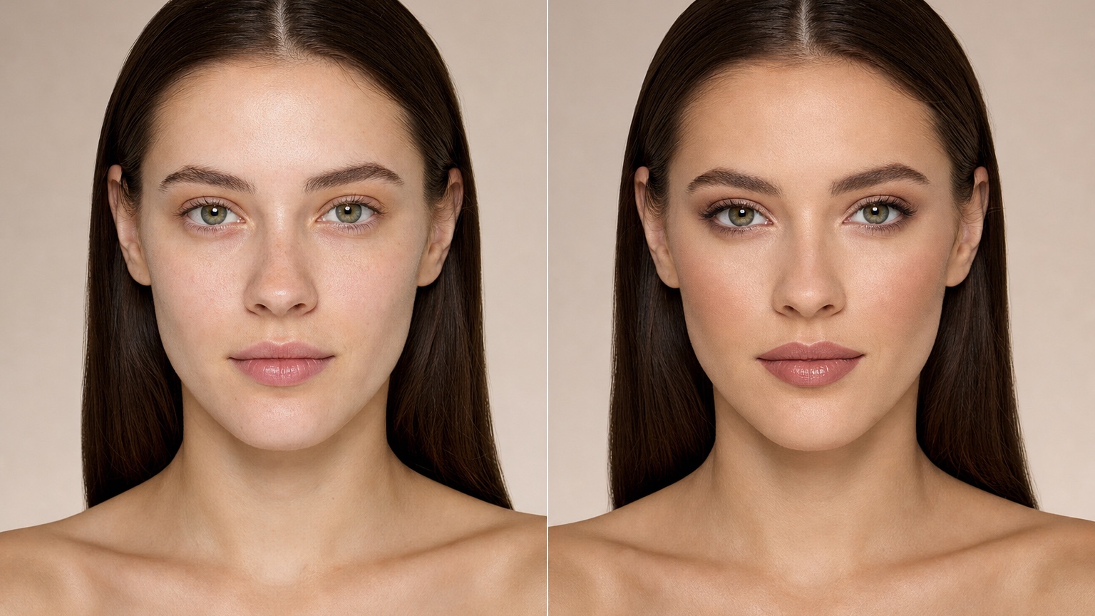 AI Makeup Before and After Generator for Beauty Ideas before and after makeup comparison
