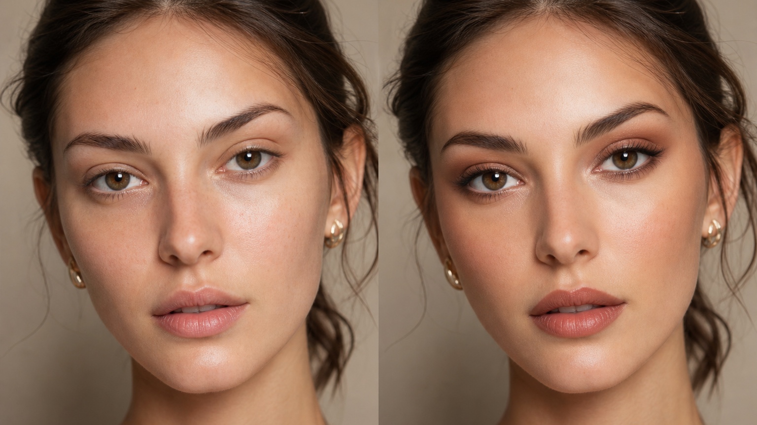 AI Makeup Try-On: Preview Looks on Your Face Photo finished makeup concept