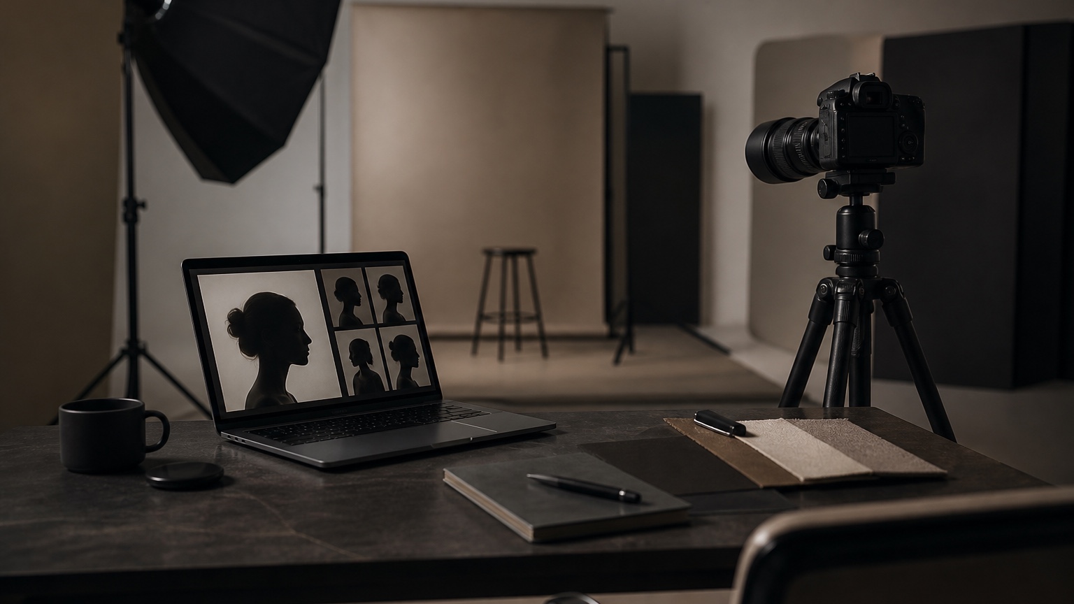 AI Profile Picture Editor for Personal Brands and Creators finished social concept