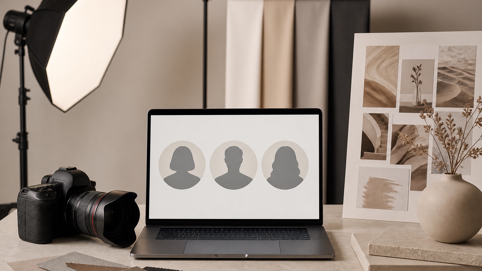 AI Profile Picture Editor for Personal Brands and Creators split-object social comparison