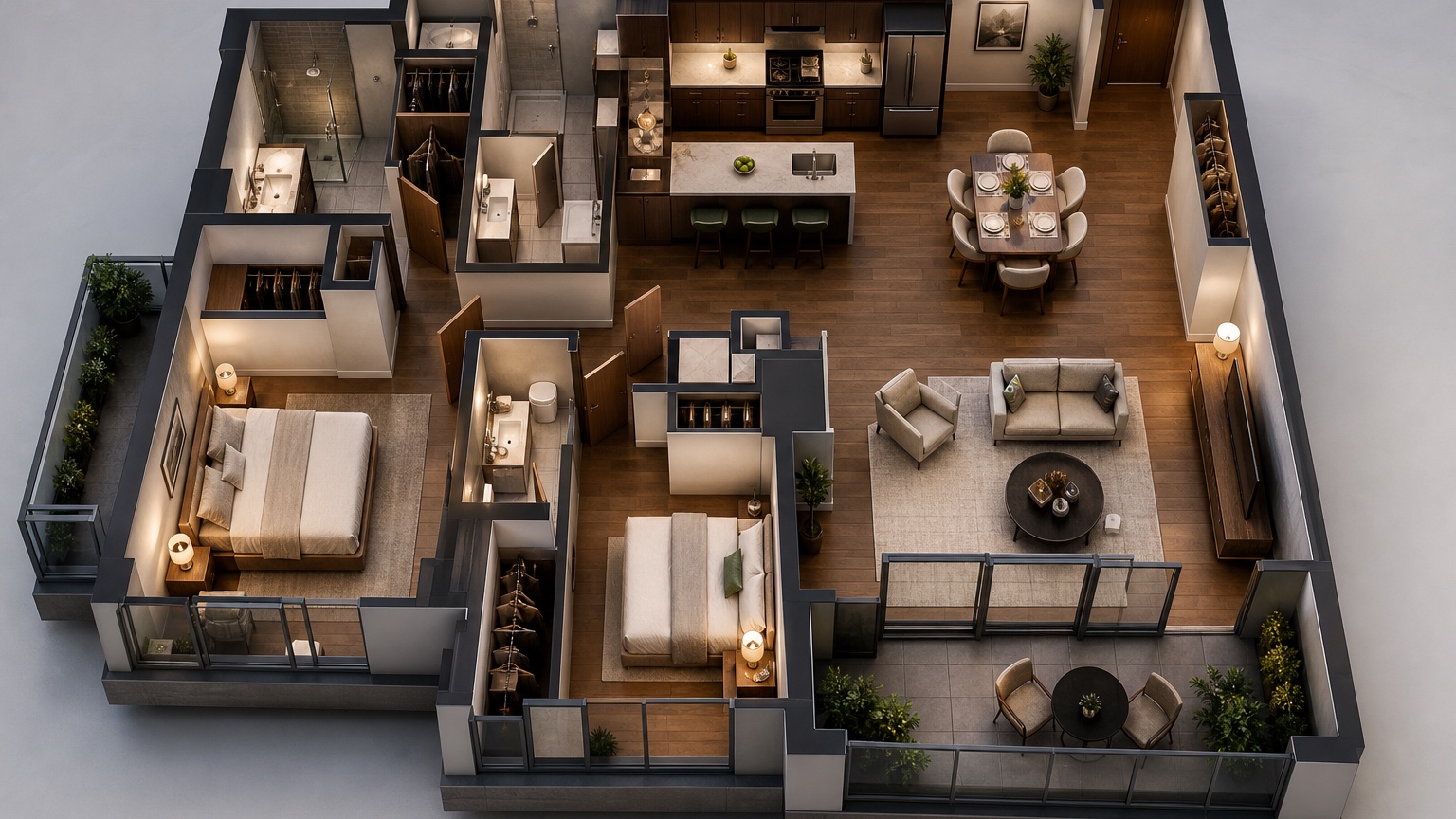 AI Real Estate Floor Plan Visualization for Listings and Pre-Sales concept 1