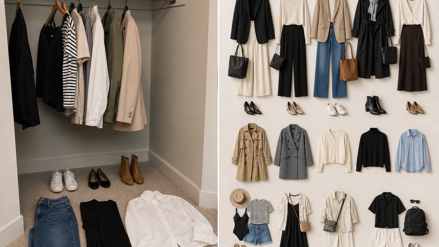 ai wardrobe visualizer before and after comparison