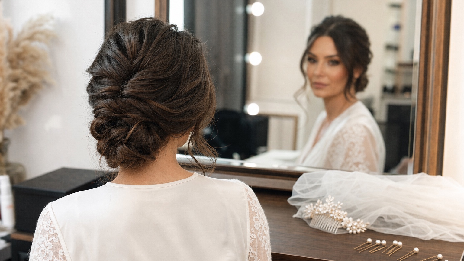AI Wedding Hairstyle Try-On: Preview Bridal Hair Before the Trial example 1